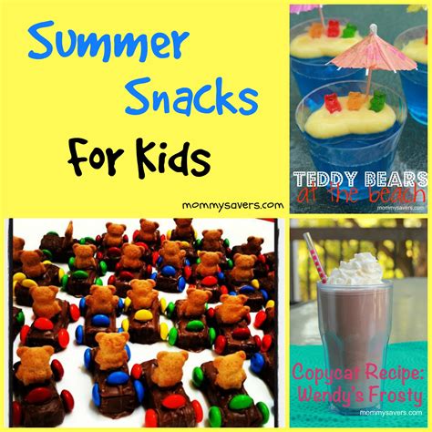 Summer Snacks For Kids Mommysavers