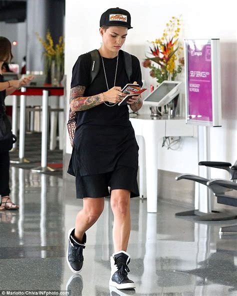 Orange Is The New Blacks Ruby Rose Arrives At Lax After