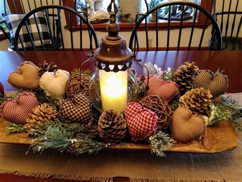 Pictures of christmas decorated bread bowls. #decorstealsdream The wooden dough bowl was perfect for Valentine's Day and winter de ...