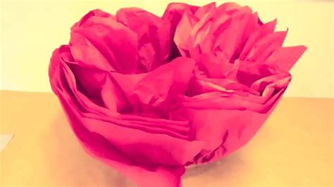 How To Make Giant Tissue Paper Flowers Tissue Paper Flowers Paper