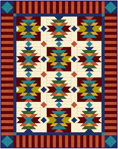 Southwest Quilt Pattern Native American American Indian Etsy