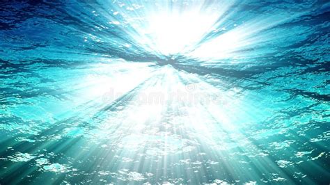Ocean Waves From Underwater Looping Animation High Quality Light Rays