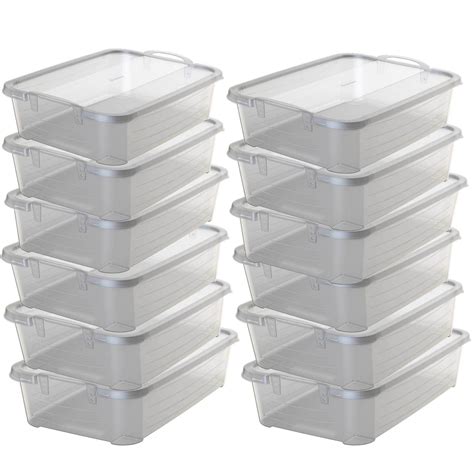 Life Story Clear Stackable Closet And Storage Box 34 Quart Containers