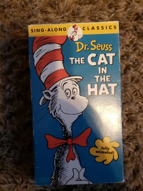 Dr Seuss The Cat In The Hat Sing Along Classics Vhs Vcr Tape