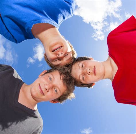 Three Friends Stick Together Stock Image Image 24691103