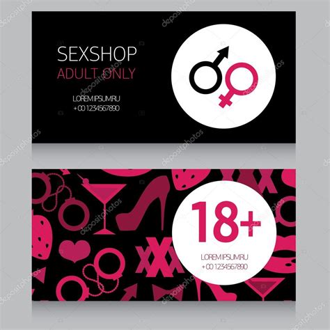 Visitenkarte Für Sexshop — Stockvektor © Ghouliirina 54741165 Free Download Nude Photo Gallery