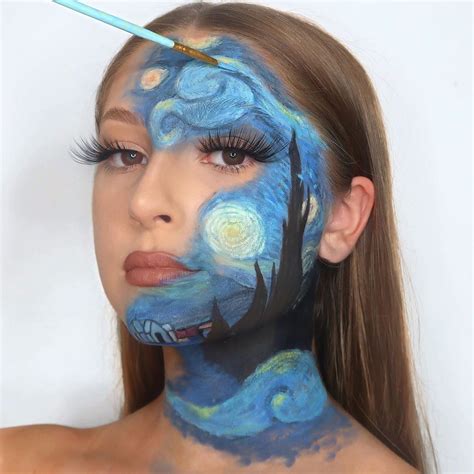 Starry Night Makeup Face Paint Makeup Crazy Makeup Face Art Makeup