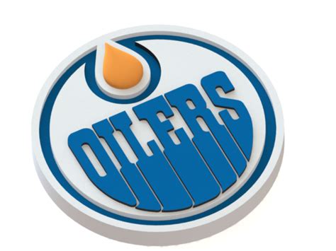 3d Printed Edmonton Oilers Logo By Ryšard Poplavskij