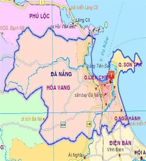 Bản đồ quy hoạch hành chính Đà Nẵng mới nhất Cửu Long Real