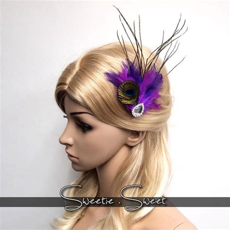 peacock feather hair clip feather fascinator peacock fascinator peacock accessories bridal