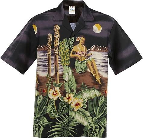 Hula Girl Hawaiian Aloha Shirt Made In Hawaii Clothing