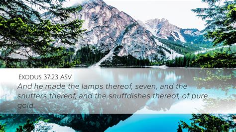 Exodus 37 23 ASV Desktop Wallpaper And He Made The Lamps Thereof