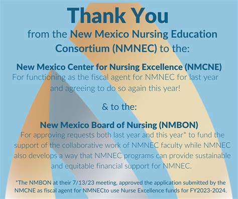 A Nmnec Thank You To Nmcne And Nmbon Nmnec