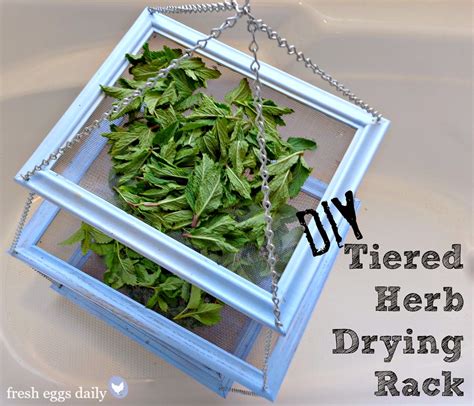 Diy Tiered Herb Drying Rack Using Repurposed Picture Frames Fresh