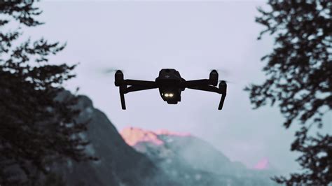 Download Wallpaper 3840x2160 Drone Quadrocopter Mountains Dusk