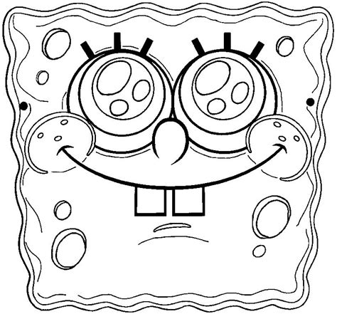 Spongebob Mask Coloring Pages