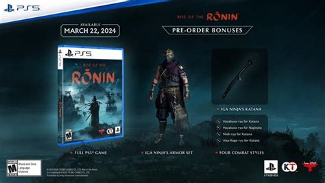 Rise Of The Ronin Playstation 5 Koei Tecmo Gamestop