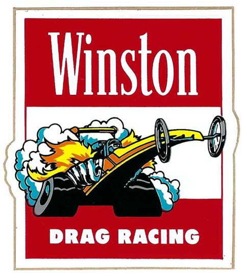 Winston Drag Racing Decal Sticker Vintage Crashdaddy Racing