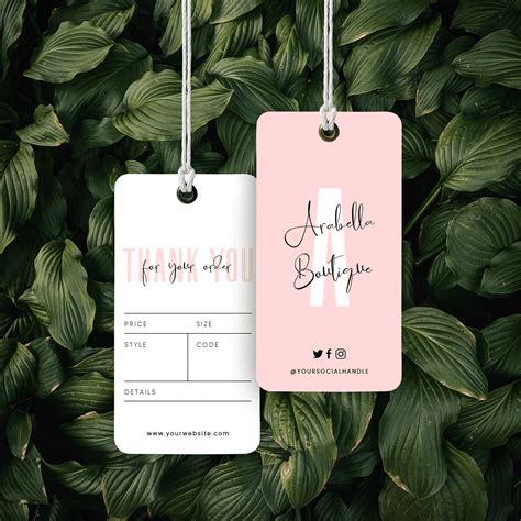 Hang Tags For Clothing Template