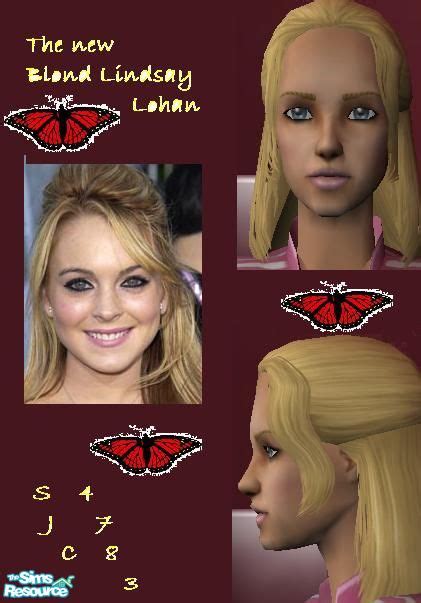 The Sims Resource Blond Lindsay Lohan