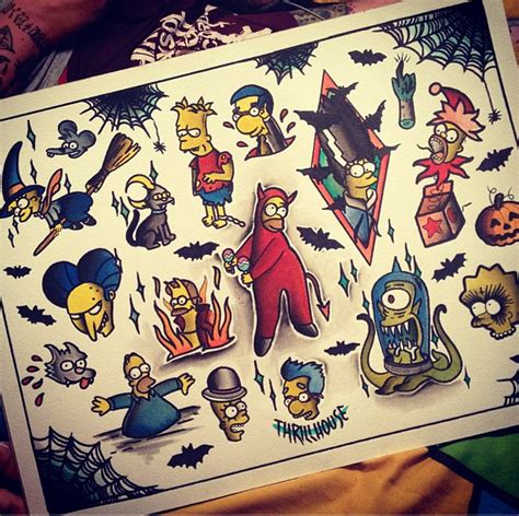 Simpsons Tattoo Flash By Bootattoo89 Movie Tattoos Cartoon Tattoos