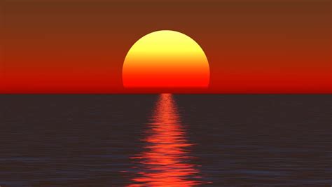 4k Big Sun Rise Over Oceansunrise Time Lapse Cg026854k Stock