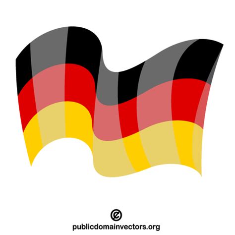 Bendera Jerman Domain Publik Vektor