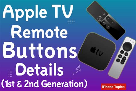 Apple Tv Or Siri Remote Buttons Details Explain Iphone Topics