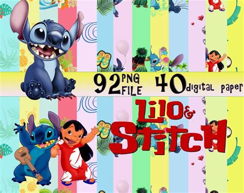 Lilo And Stitch Png Fileslilo Stitch Clipartslilo Stitch Etsy Lilo