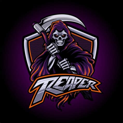 Grim Reaper Logo Design Wynell Stepp