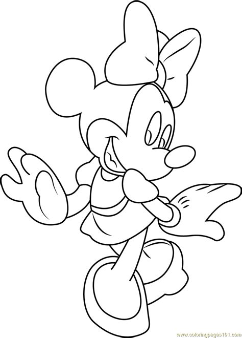 It collects our basic and advanced multiplication and division pages into an awesome coloring book. Minnie Mouse Walking Coloring Page - Free Minnie Mouse ...