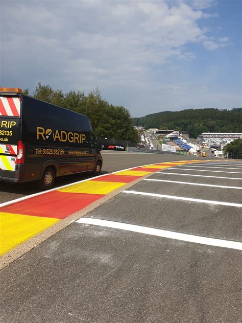 Line Marking For F1 Spa Belgium Roadgrip