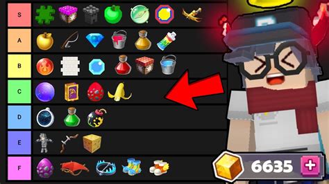 Ranking New And Old Strongest Items In Bedwars Blockman Go Youtube