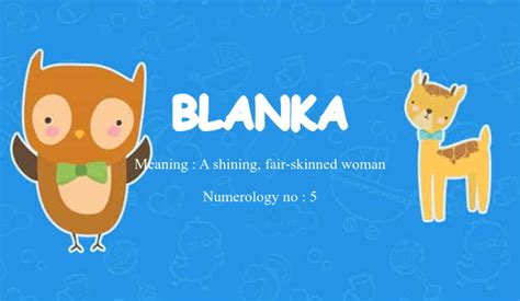 Blanka Name Meaning