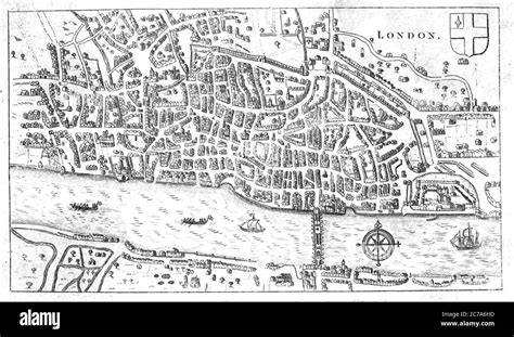 London River Thames Map Stockfotos Und Bilder Kaufen Alamy