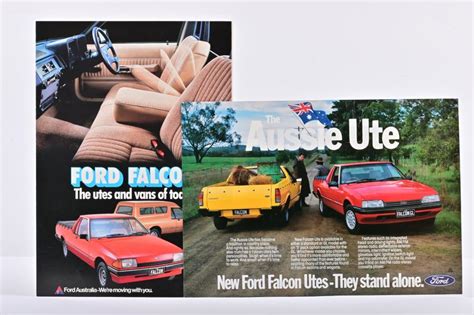 Ford Two Ford Motor Company Of Australia 1980s Ford Falcon Ute Sales
