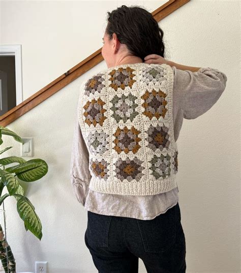 How To Make A Granny Square Vest The Agnes Sweater Vest Bethany