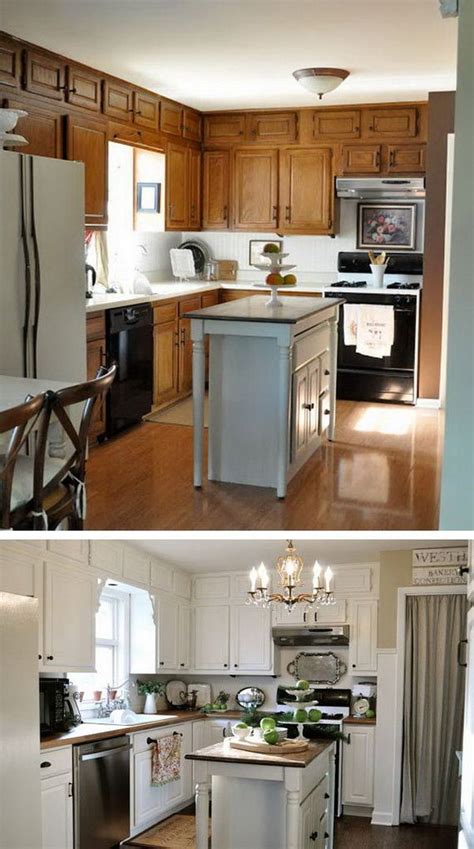 Remodeled small kitchens before and after reveals with pictures! Cheap Kitchen Makeover Ideas