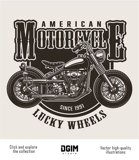 37 Vintage Custom Motorcycle Emblems Emblems Vector Logo Design