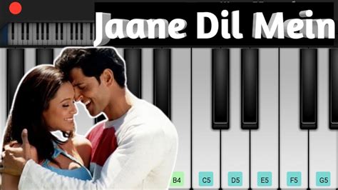 Jaane Dil Mein On Piano Mujhse Dosti Karoge Hritk Roshan Lata Mangeshkar Piano Finger