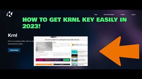 How To Get Krnl Key 2023 Youtube