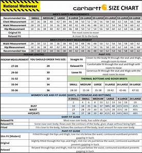 Carhartt Storm Defender Bibs Size Chart Best Picture Of Chart