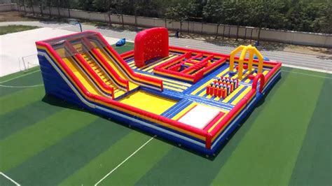 Commercial Inflatable Trampoline Park Equipment Large Kids Indoor