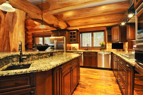 2013 Parade Home Moose Ridge Cabin Log Home Rustic Kitchen Denver