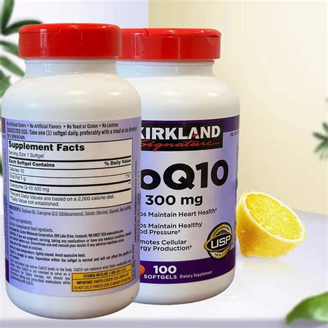 Kir kland Signature CoQ10 300 mg 100 cápsulas blandas ayuda a
