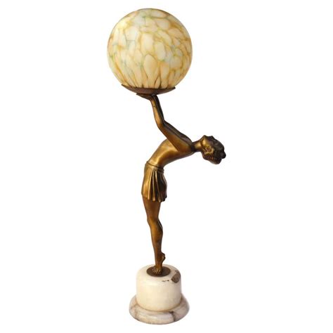 Original Art Deco Figural Twin Lady Lamp For Sale At 1stdibs