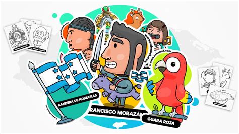 Símbolos Patrios Y Próceres De Honduras Ilustrados — Nehemek