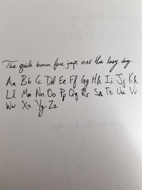 My Weird Cursive Print Hybrid Handwriting Handwriting
