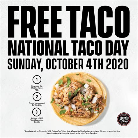 Chronic Tacos Gives Away Free Tacos For National Taco Day Oct 4