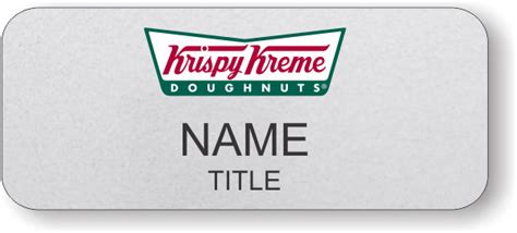 What surprised me is that krispy kreme emblem hasn't changed a bit since it was born. Krispy Kreme Color Logo Silver Badge - $5.55 : Custom Name ...